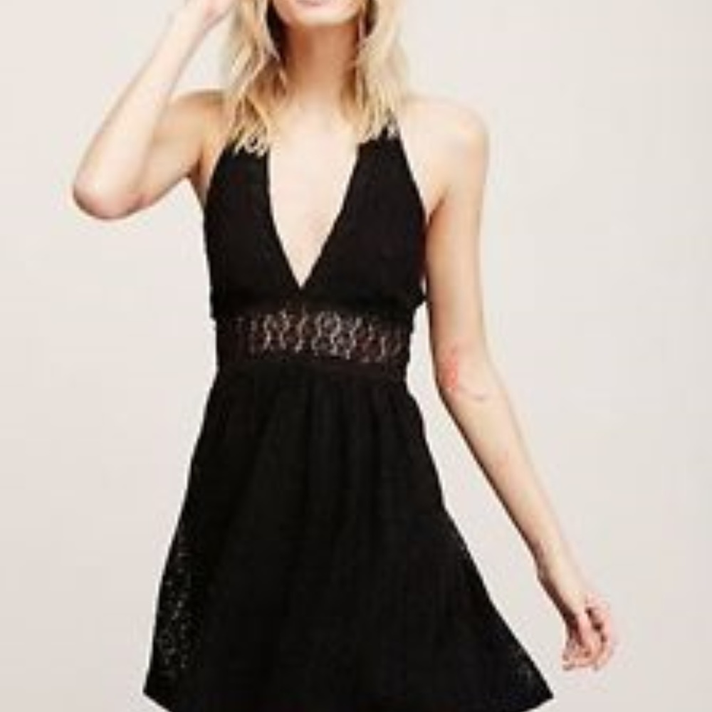 Free People So Sweetly Crochet Dress XS
